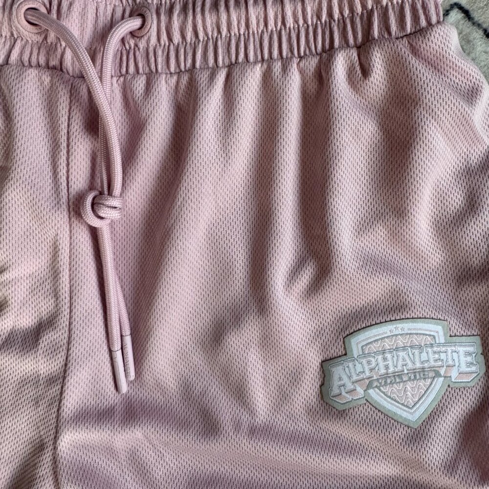 Alphalete Athletics Pink Mesh Shorts - size Small - Picture 2 of 4